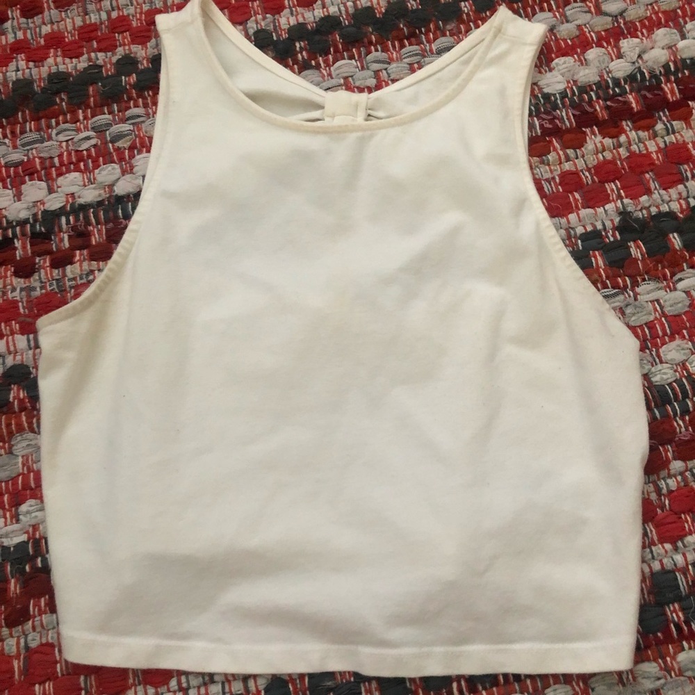 White crop top